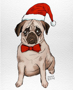 Xmas Pug