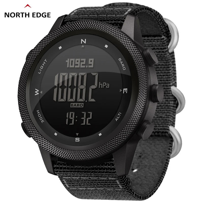 NORTH EDGE APACHE-46 Men Digital Watch Outdoor Sports Running Swimming Outdoor S