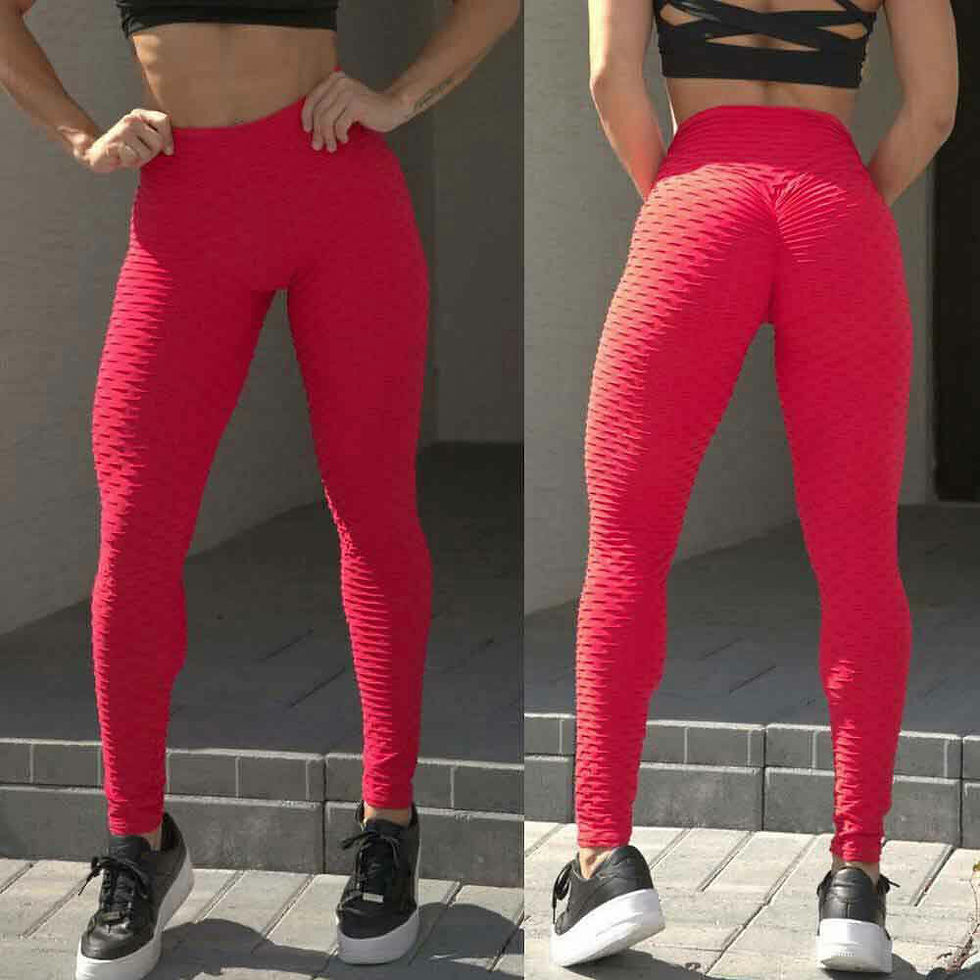 Thumbnail: High Waist Gym Leggings Women Pocket Fitness Sports Running Yoga Stretch Pants