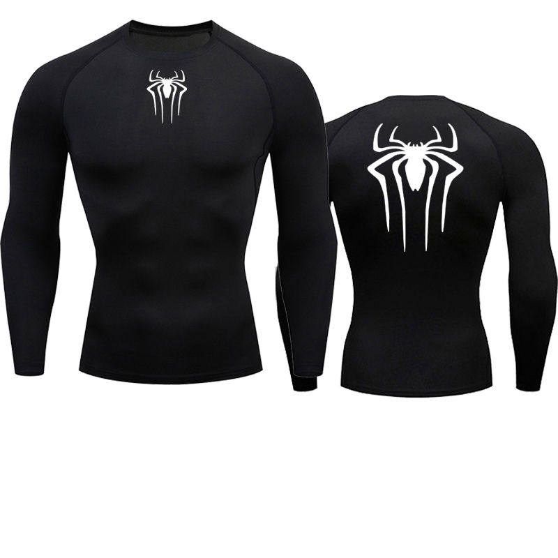 Sun Protection Sports Second Skin Running T-Shirt Men's Fitness Rashgarda MMA Lo