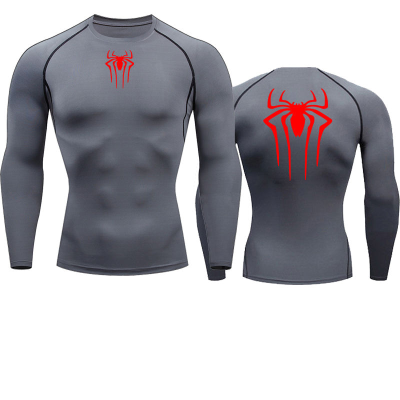 Thumbnail: Sun Protection Sports Second Skin Running T-Shirt Men's Fitness Rashgarda MMA Lo