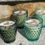 Thumbnail: The Helen - White Sage & Lavender in dark green hobnail