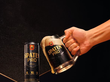 Spaten lança Spaten PRO: uma cerveja sem álcool e com 10 gramas de proteína