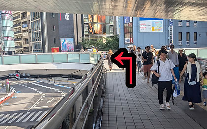 渋谷駅西口からの道順