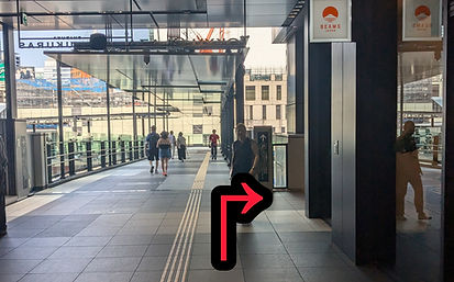 渋谷駅西口からの道順