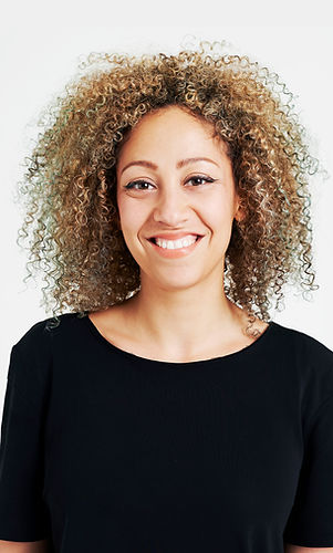 Young Woman with Curly Hair