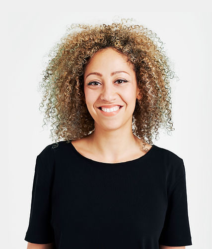 Young Woman with Curly Hair