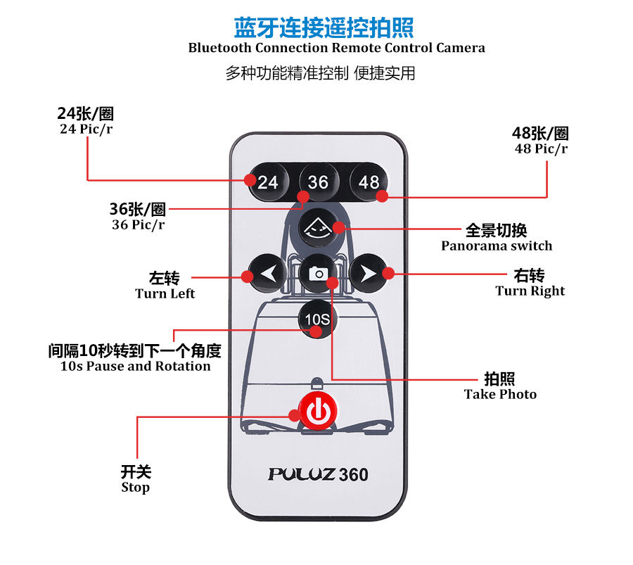 縮圖：360度旋转拍摄云台