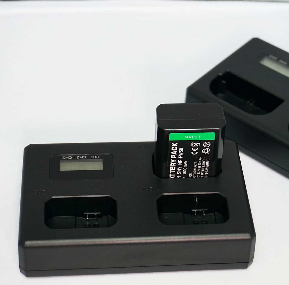 縮圖：SONY FW50 一充三充電器