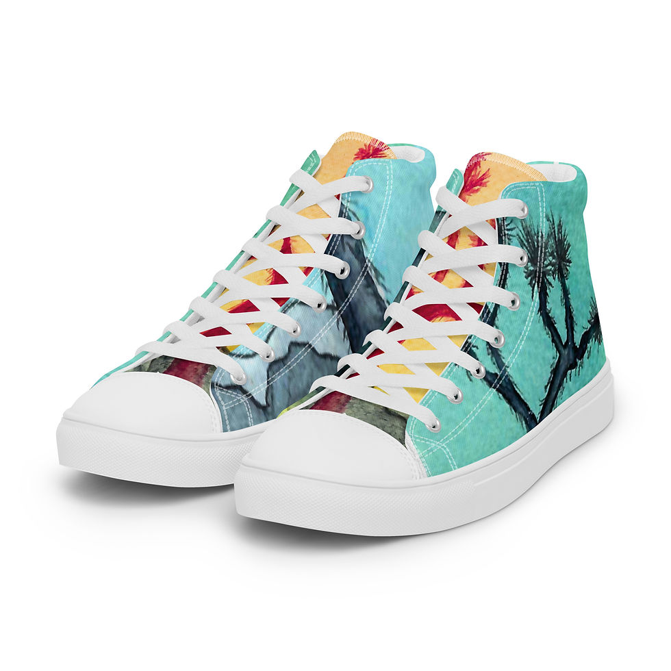 Thumbnail: Joshua Trees: high top canvas shoes