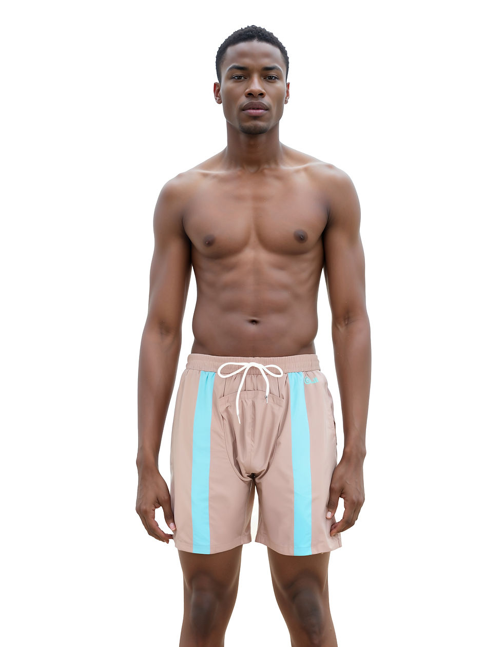 Men's Brown Swimwear | Brown-Blue Swimwear | O Wear