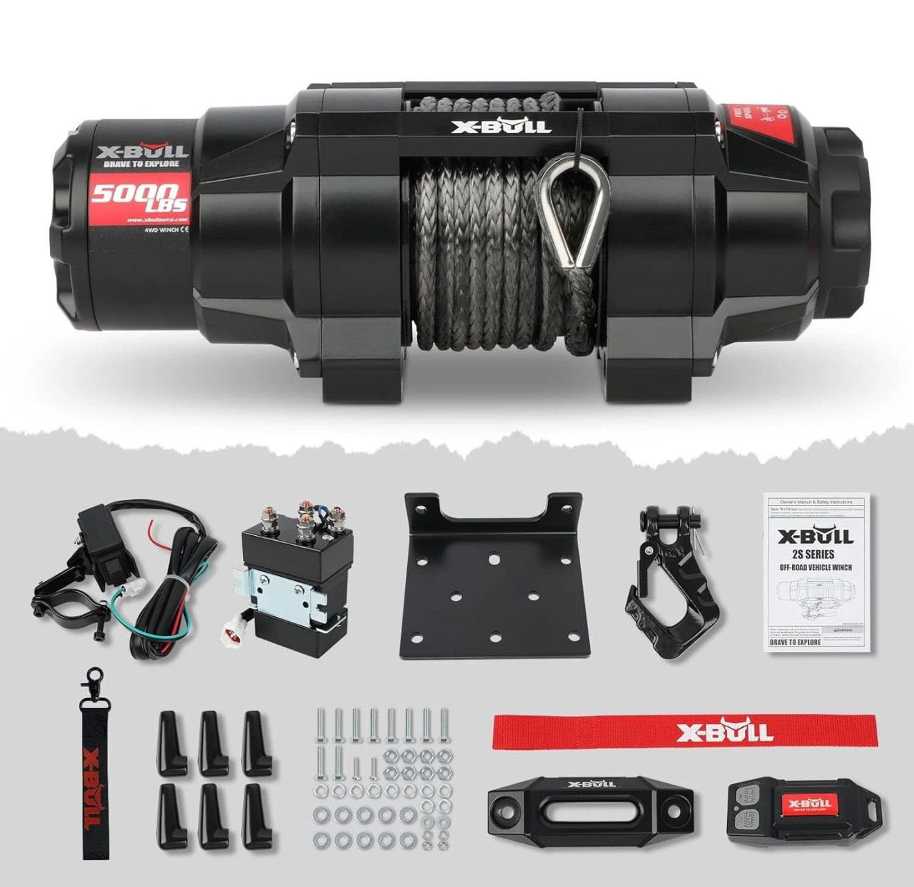 X-Bull ATV/UTV 5000lb Winch