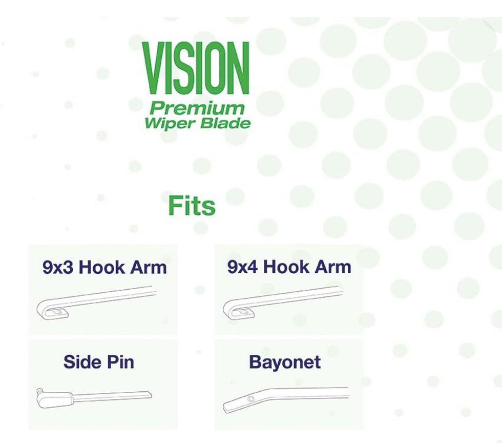 Thumbnail: ECOGARD XV20 Vision Premium 20” Wiper Blade – Universal-Fit Conventional Design 