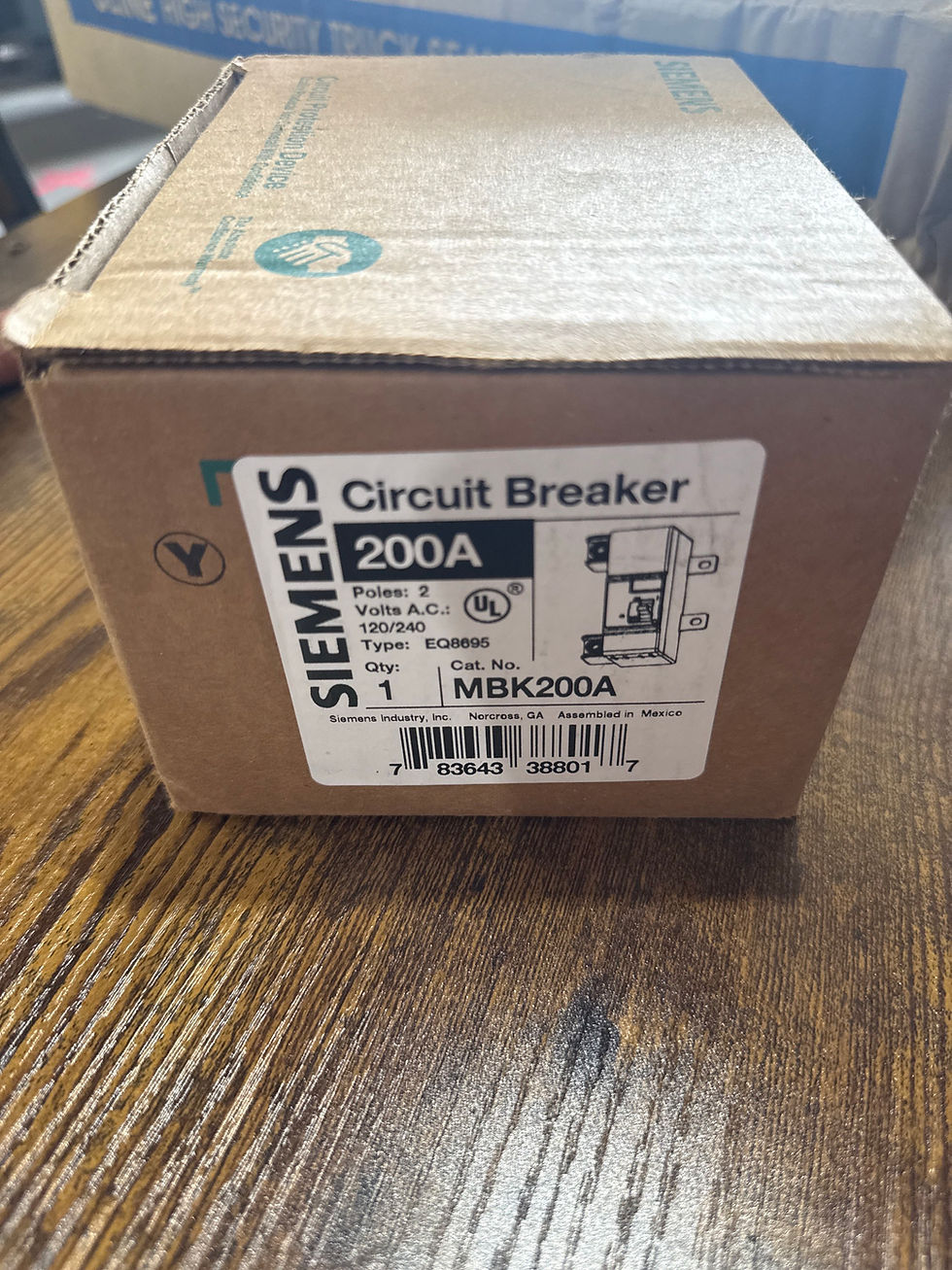 Thumbnail: New Siemens 200 amp Circuit Breaker Residential MBK200A  E4