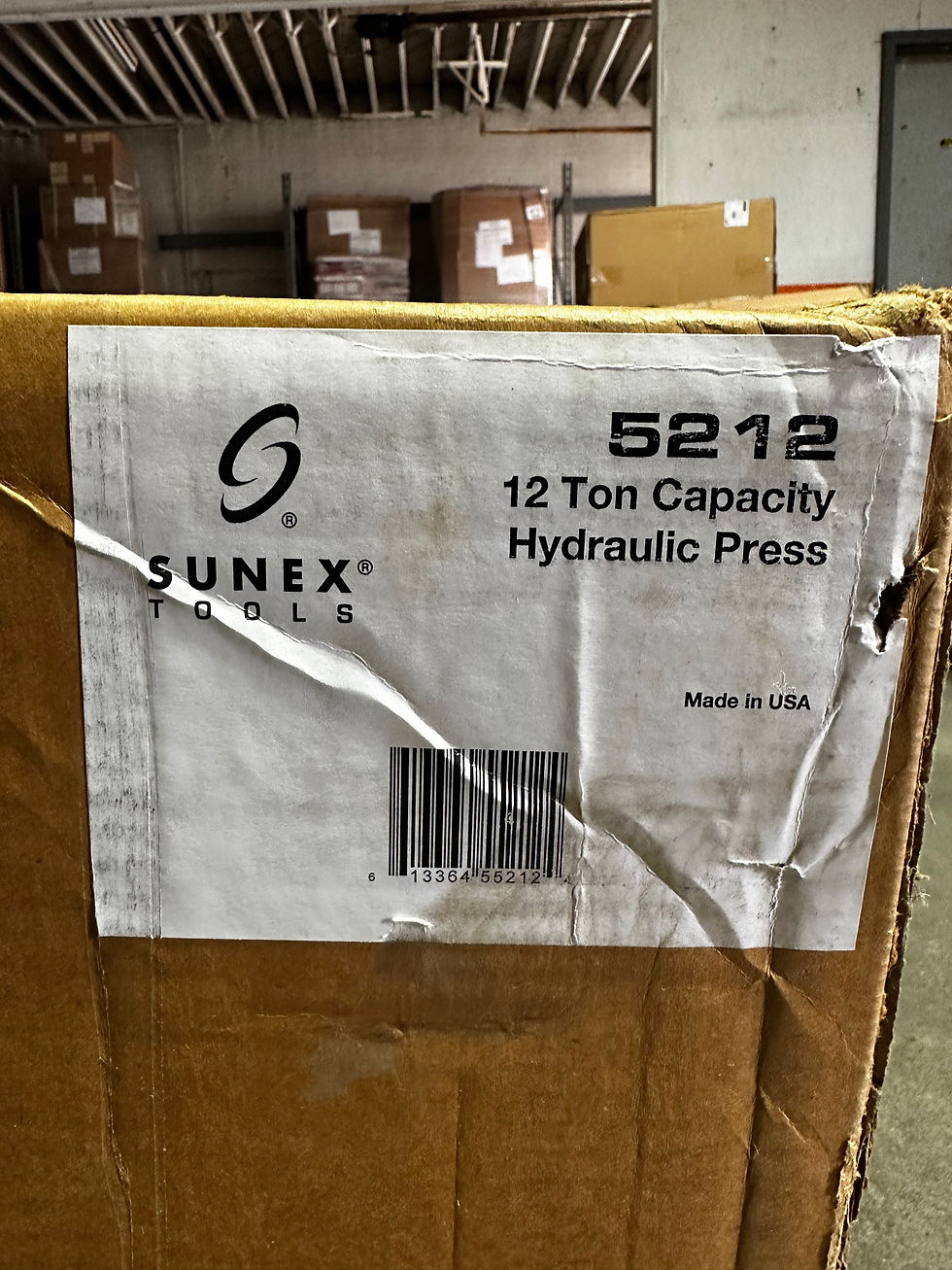 Thumbnail: Sunex Hydraulic Press - 12 Ton 5 In Stroke #5212