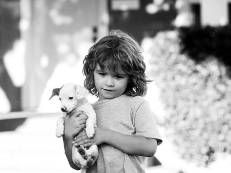 Le chiot et le garçonnet 