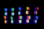 éponges de maquillage et mini godet de maquillage couleur fluo
