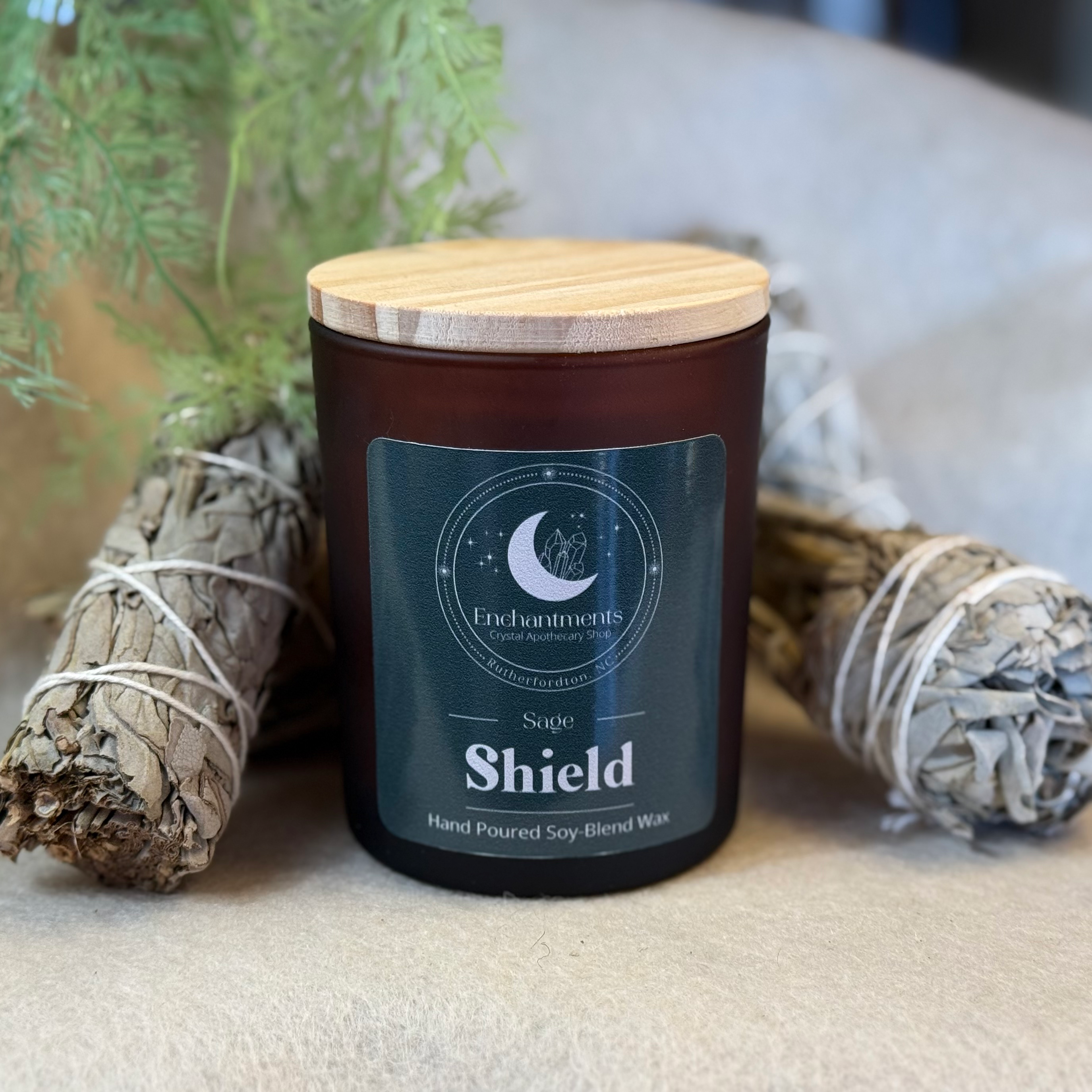 Shield Hand Poured Candle
