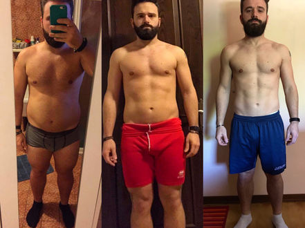home workout result man lose fat and toning