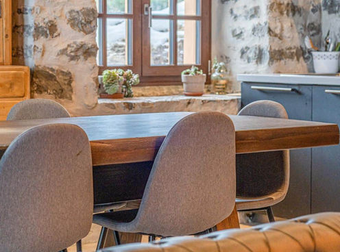 living room details of exclusive chalet