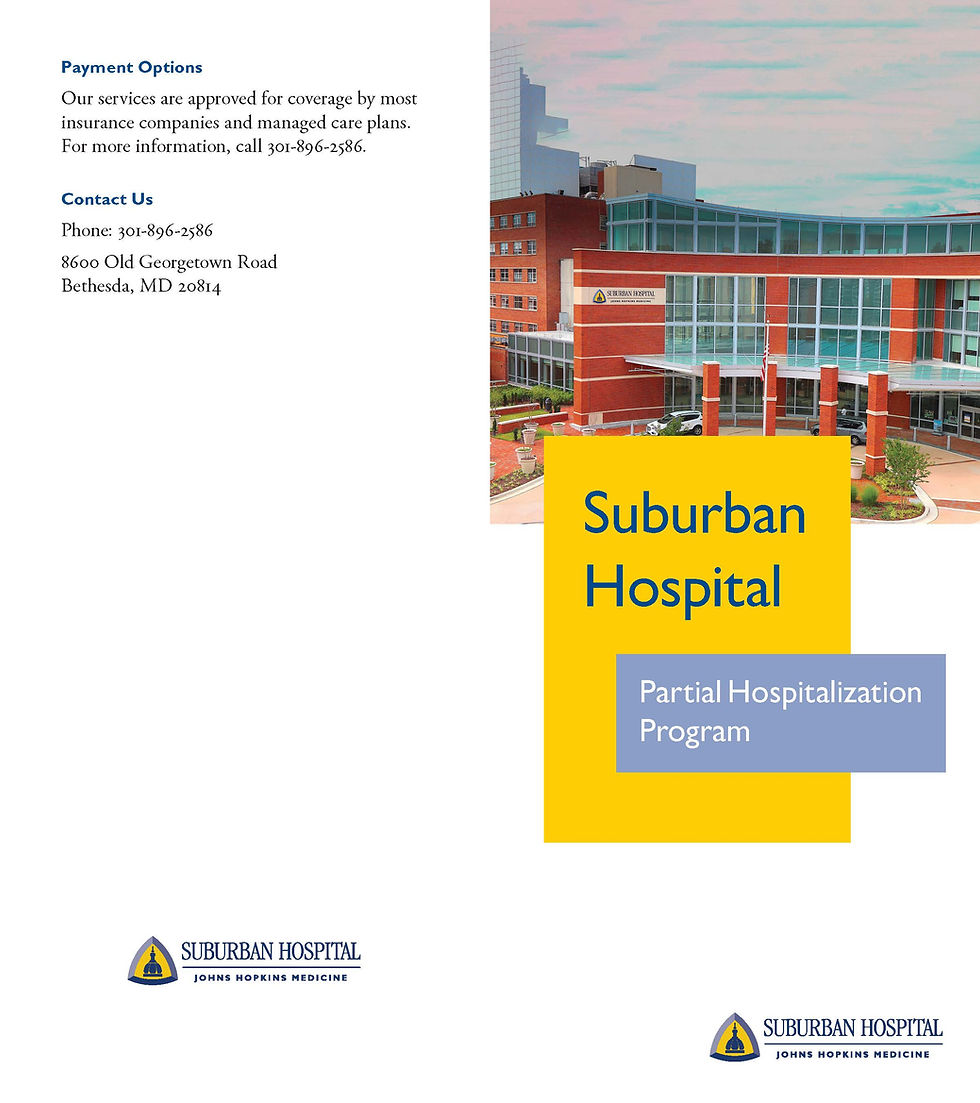 Suburban Partial Hospital Brochure