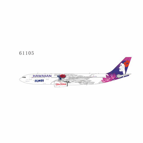 その他 Hawaiian Airlines Airbus A330-200 1:400 Airbus A330-200 Hawaiian (N389HA) White/Purple Tail 1/400