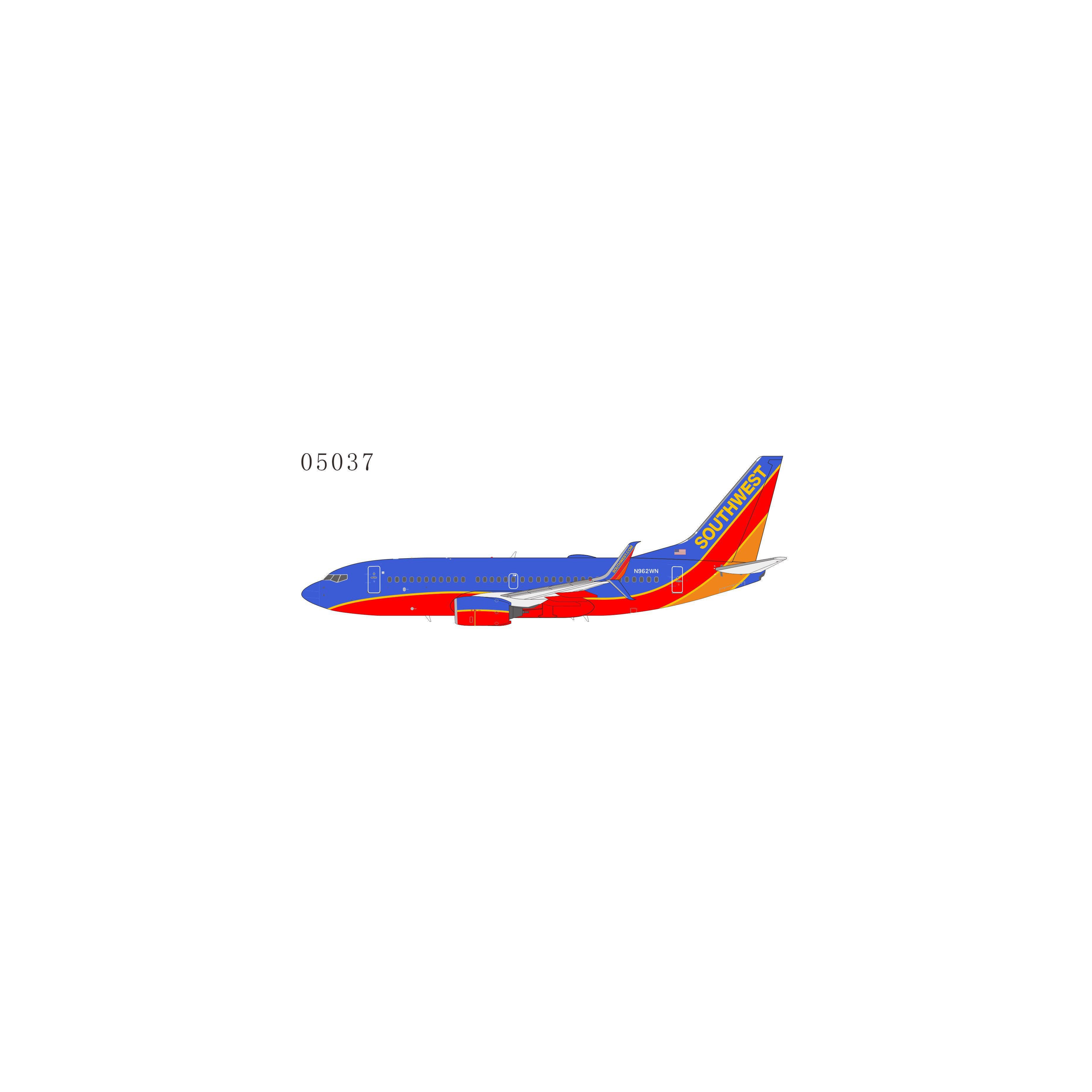 NG 1:200 Southwest Airlines B737-700/s N962WN "Canyon Blue"