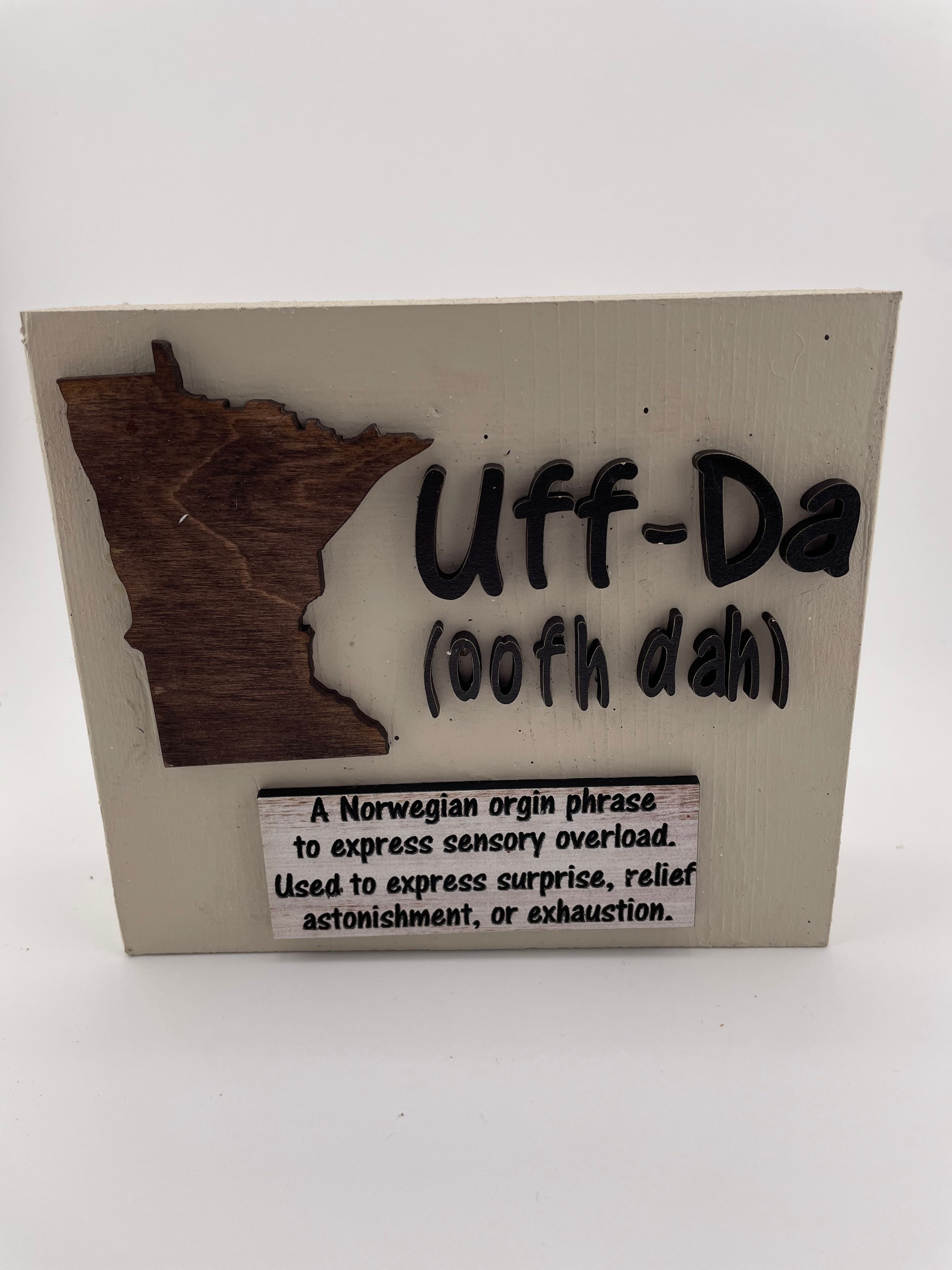 Minnesota Uff Da Sign