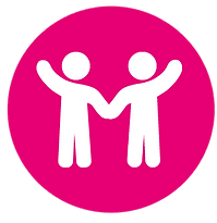 Icon of two people holding hands