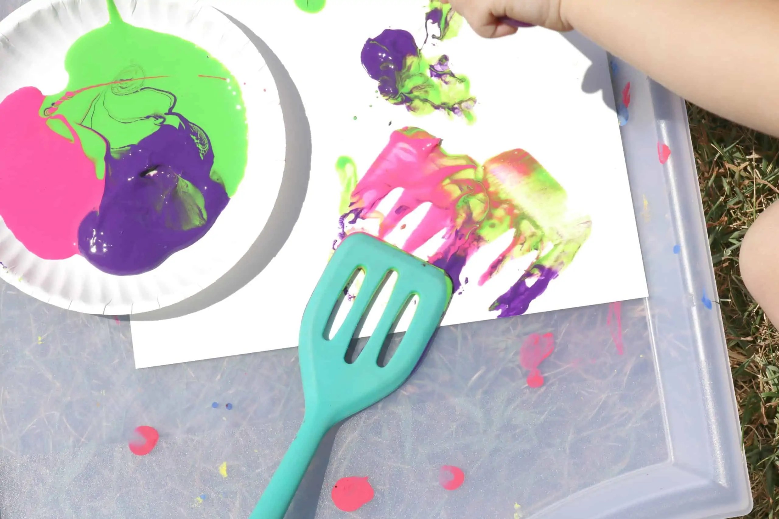 11:30AM: Painting with cooking tools