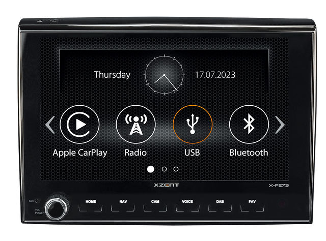 Infotainer XZENT X-F275 passend für FIAT DUCATO mit Apple CL Play