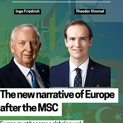 The new narrative of Europe after the MSC