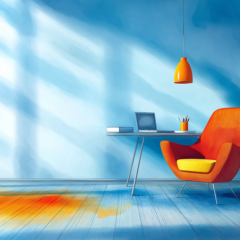 Photo-realistic image of a modern professional workspace