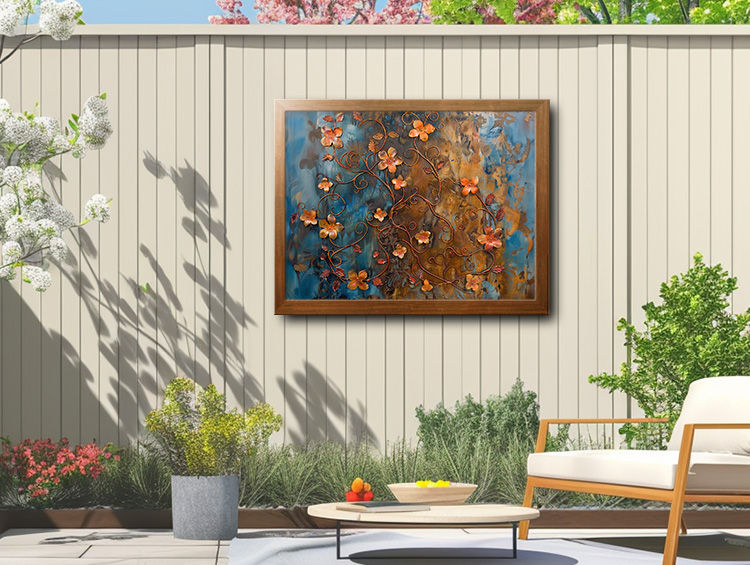 Thumbnail: Dainty Flowers on Swirling Tendrils