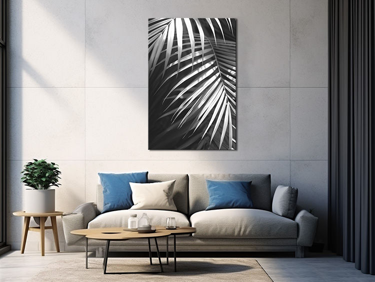 Thumbnail: Softly Lit Palm in B&W