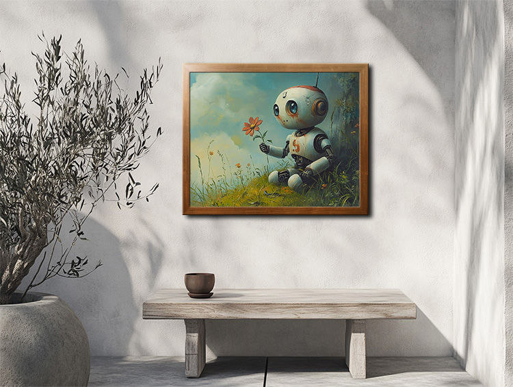 Thumbnail: Robot Amongst the Wildflowers
