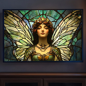 Queen of the Moonlit Fairies - Illuminated Wall Art