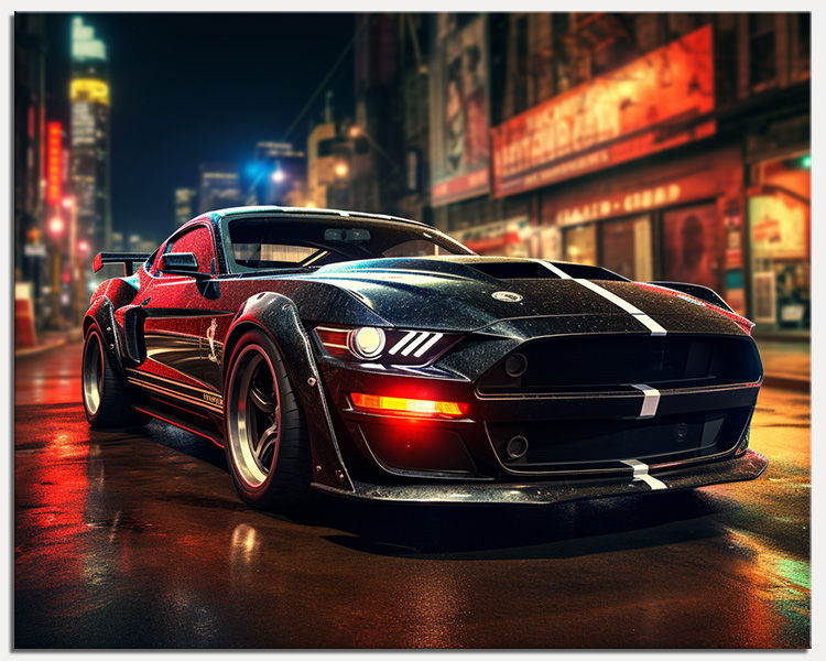 Thumbnail: Sleek in the City: Concept Mustang in the City