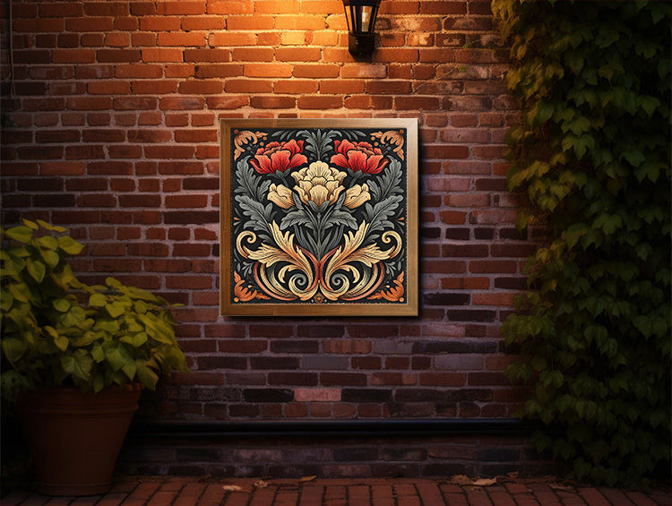 Thumbnail: Floral Motif Noir