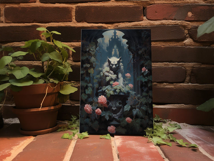 Thumbnail: Menace in Bloom: Gargoyle's Confrontational Stare