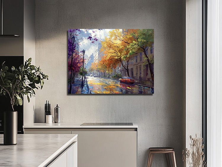 Thumbnail: Autumn City Rain in Morning Light