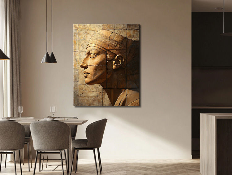 Thumbnail: Egyptian Royal in Semi-Relief Profile
