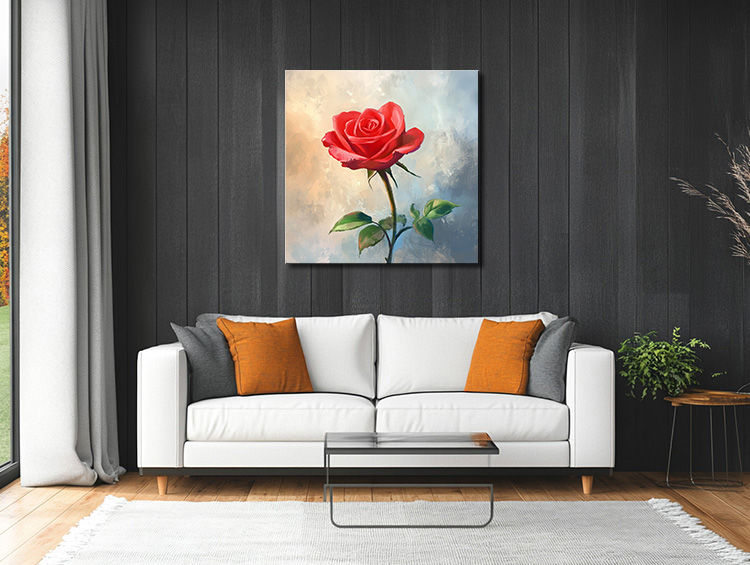 Thumbnail: Red Rose on Stem