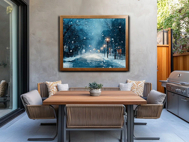 Thumbnail: Streetscape in Falling Snow