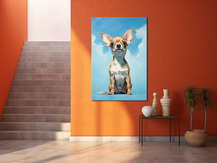 Thumbnail: Chihuahua Sitting with Blue Sky Backdrop