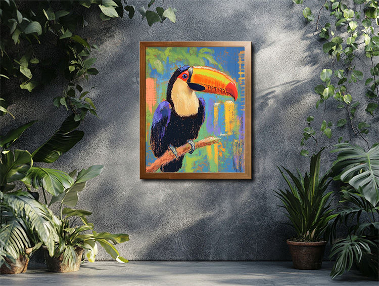 Thumbnail: Pastel Toucan & Cityscape