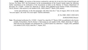 E Invoice limit is reduced to 5 Crores from 01st August 2023.