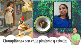 Champiñones con chile pimiento y cebolla | La cesta de Caperucita