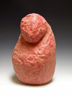 Blush, clay, 16" tall x 10" x 10"