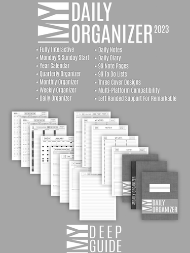 My Daily Organizer - 2023 (for Remarkable, Supernote and Boox) | My Deep  Guide